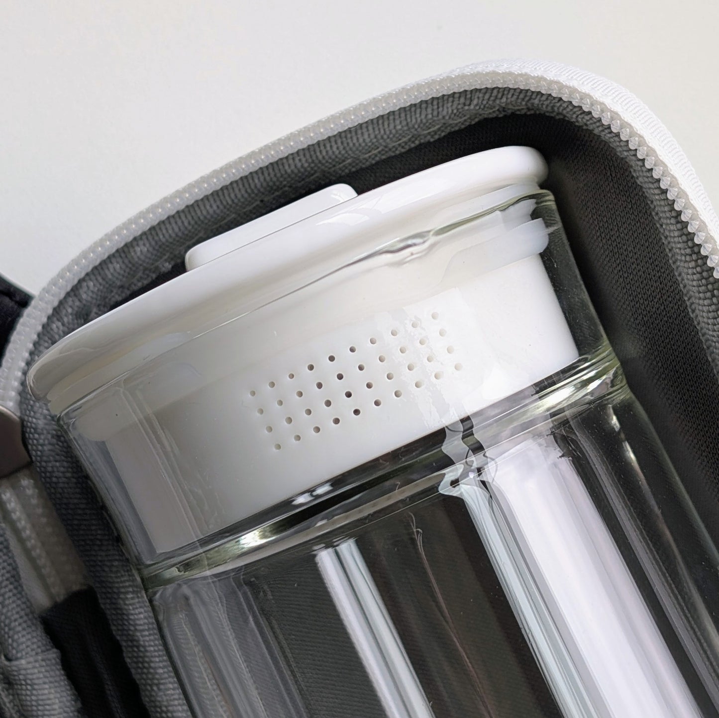 Glass & Porcelain Tea Maker, Travel Tea Set with 2 Cups