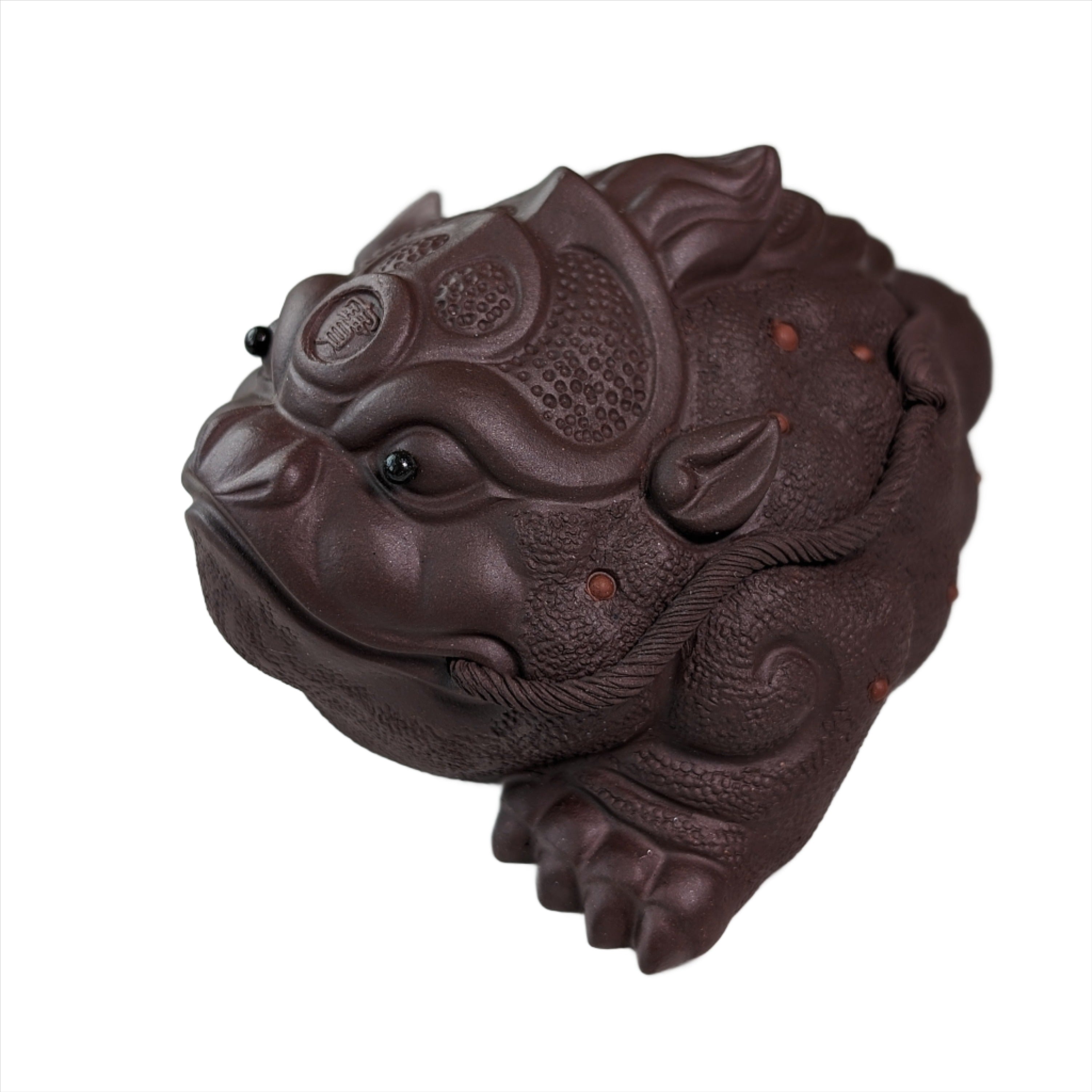 Purple Clay 3-Legged Money Frog Tea Pet + Gift Box | Teasenz.eu