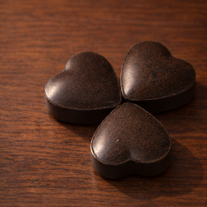 heart shaped ripe pu erh tea paste