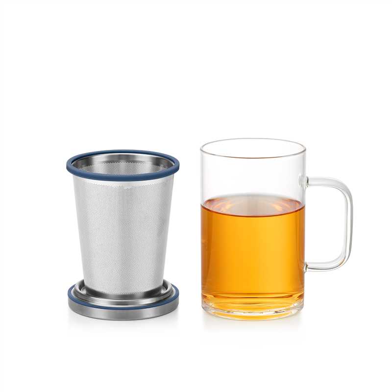 glass tea infuser mug