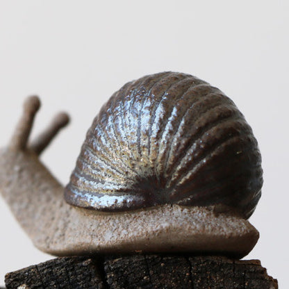 Ceramic Snail Tea Pet – Slow Sipper Snail Ornament/Figurine