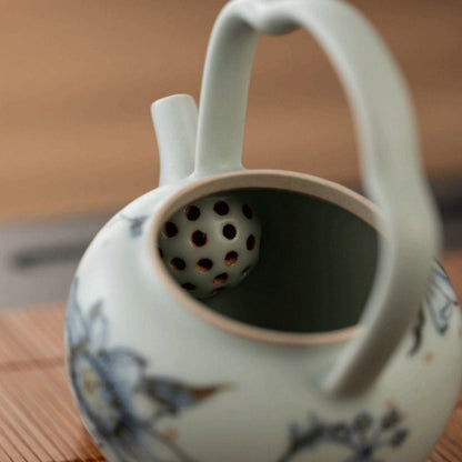 ceramic teapot with built in filter 