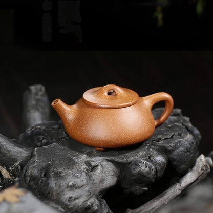 yellow yixing teapot