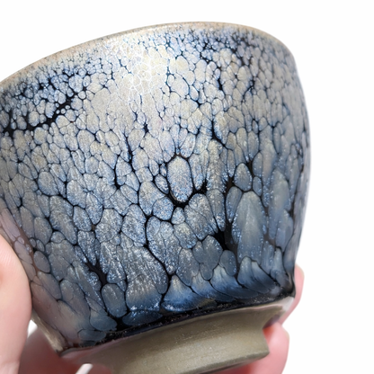 tenmoku tea bowl, tea cup 'Blue lady'