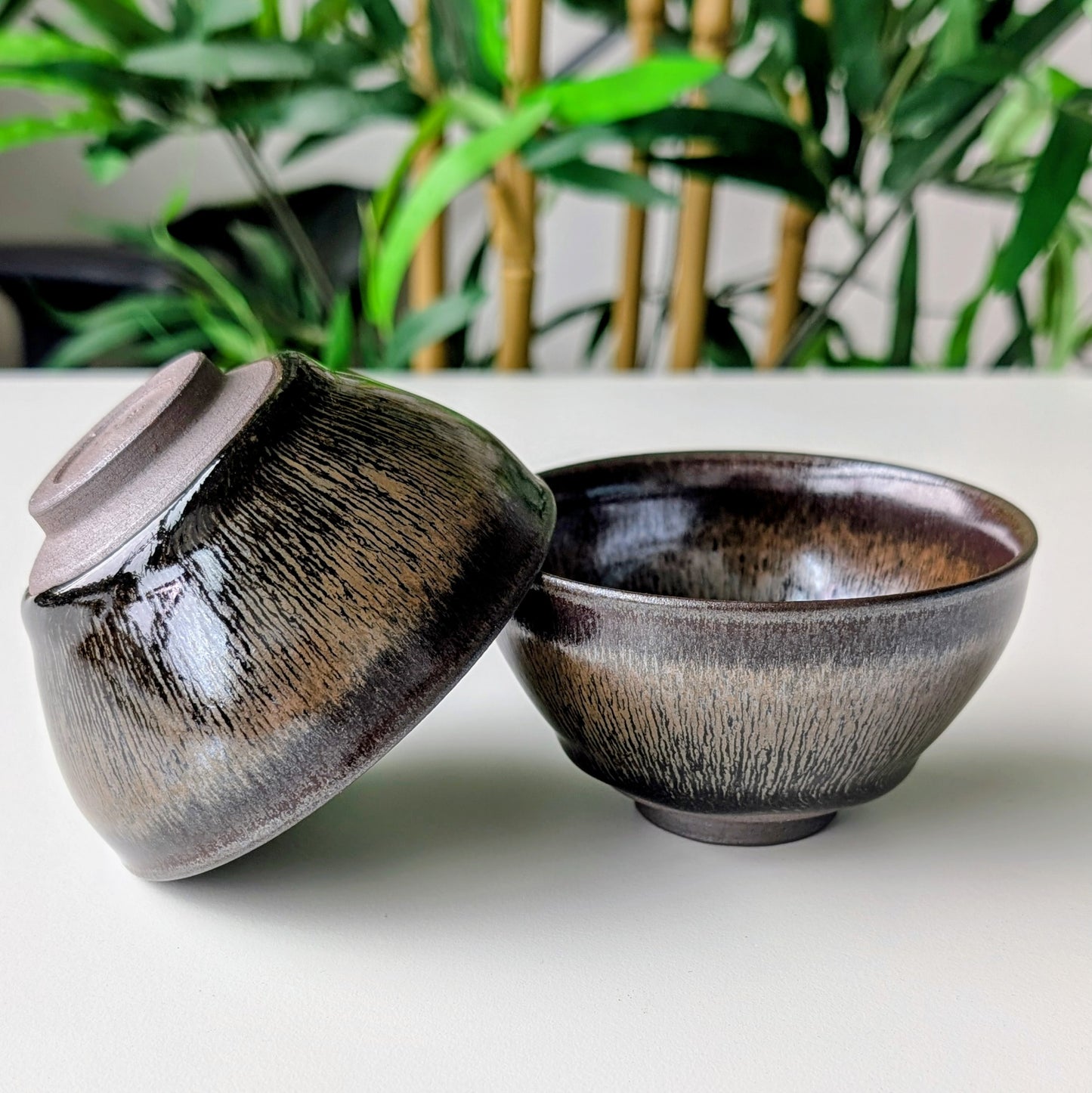 brown teacup tenmoku 