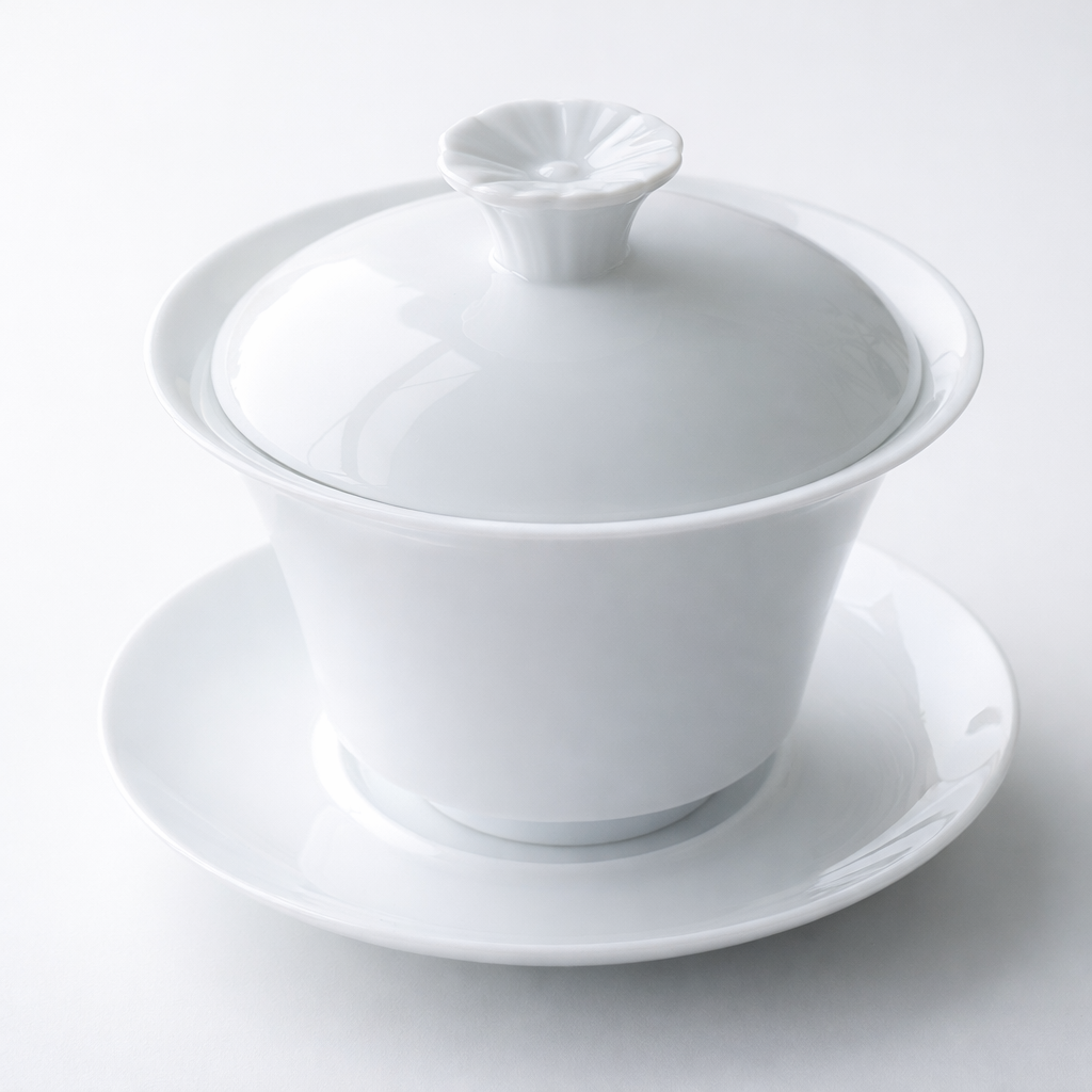 gongfu tea white porcelain gaiwan