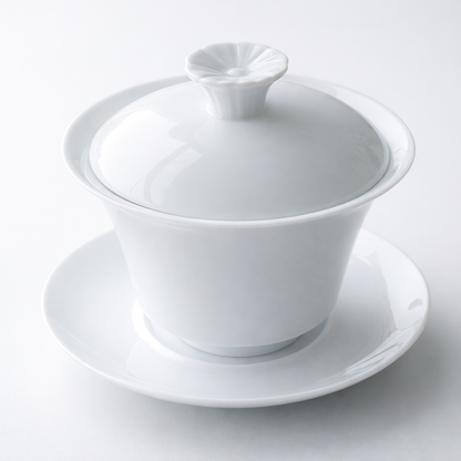 gongfu tea white porcelain gaiwan