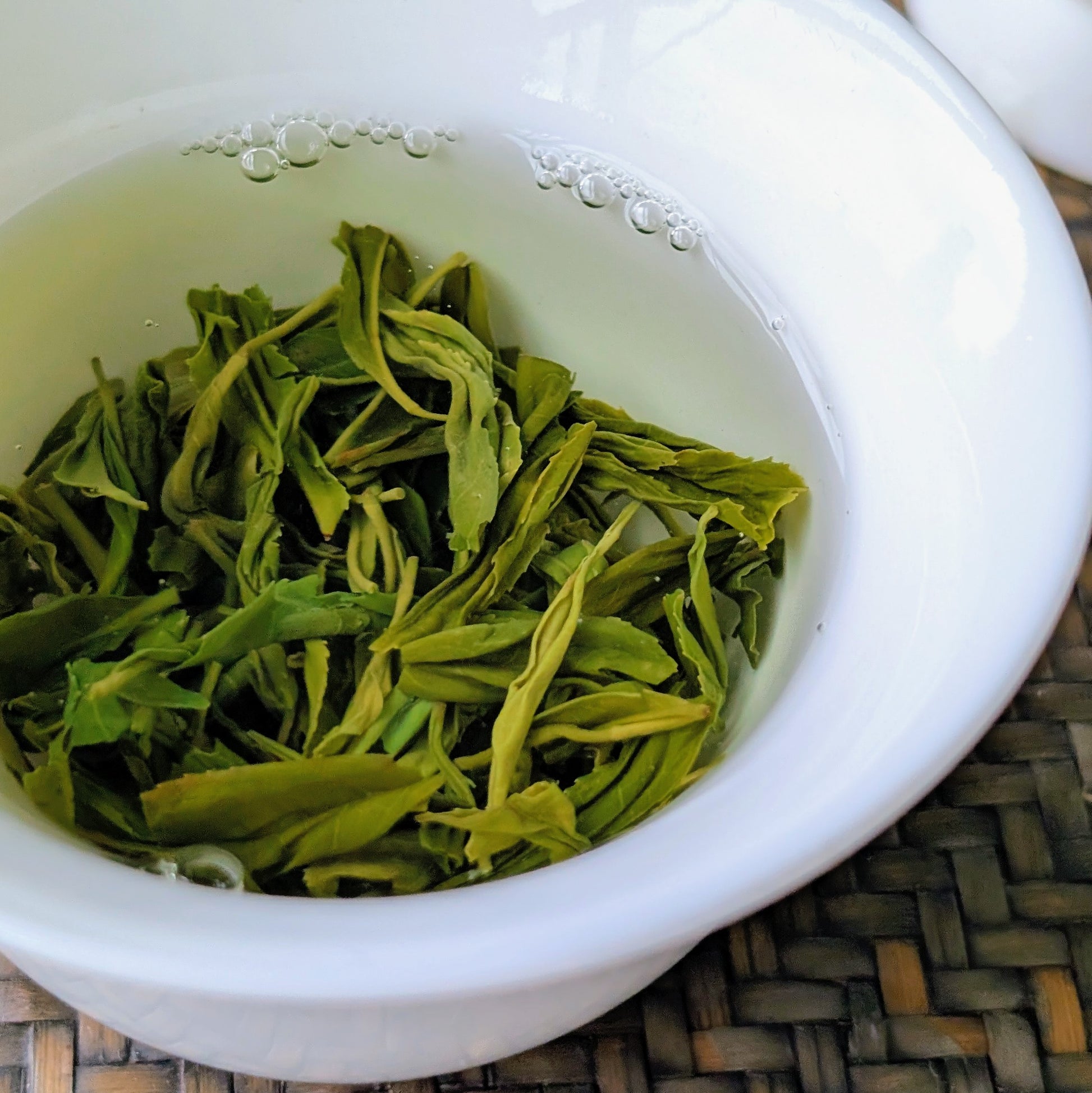 chinese green tea leaves