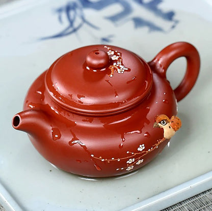 Bird Fanggu Yixing teekannu, Zhuni savi 250ml