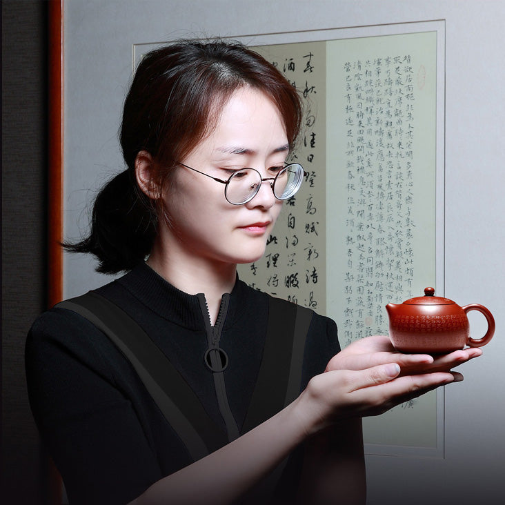 Zhu Ni Ton Yixing Teekanne 'Heart Sutra Xi Shi' von Xiaolu Li 250ml