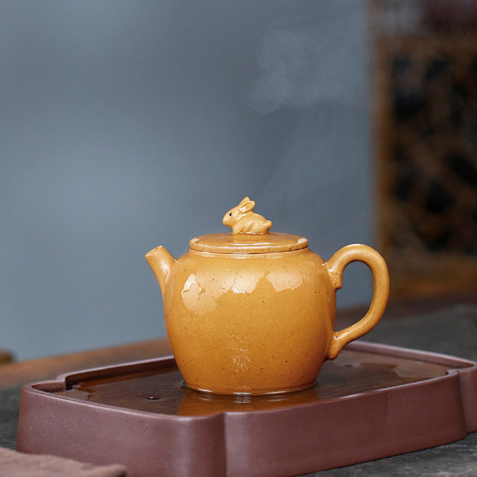 Rabbit Yixing Teapot, Kui Huang Duan Ni Clay, Pengfei Zhao 290ml
