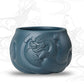 Dark Green Clay Yixing Tea Cup, Dragon's Gate 120ml