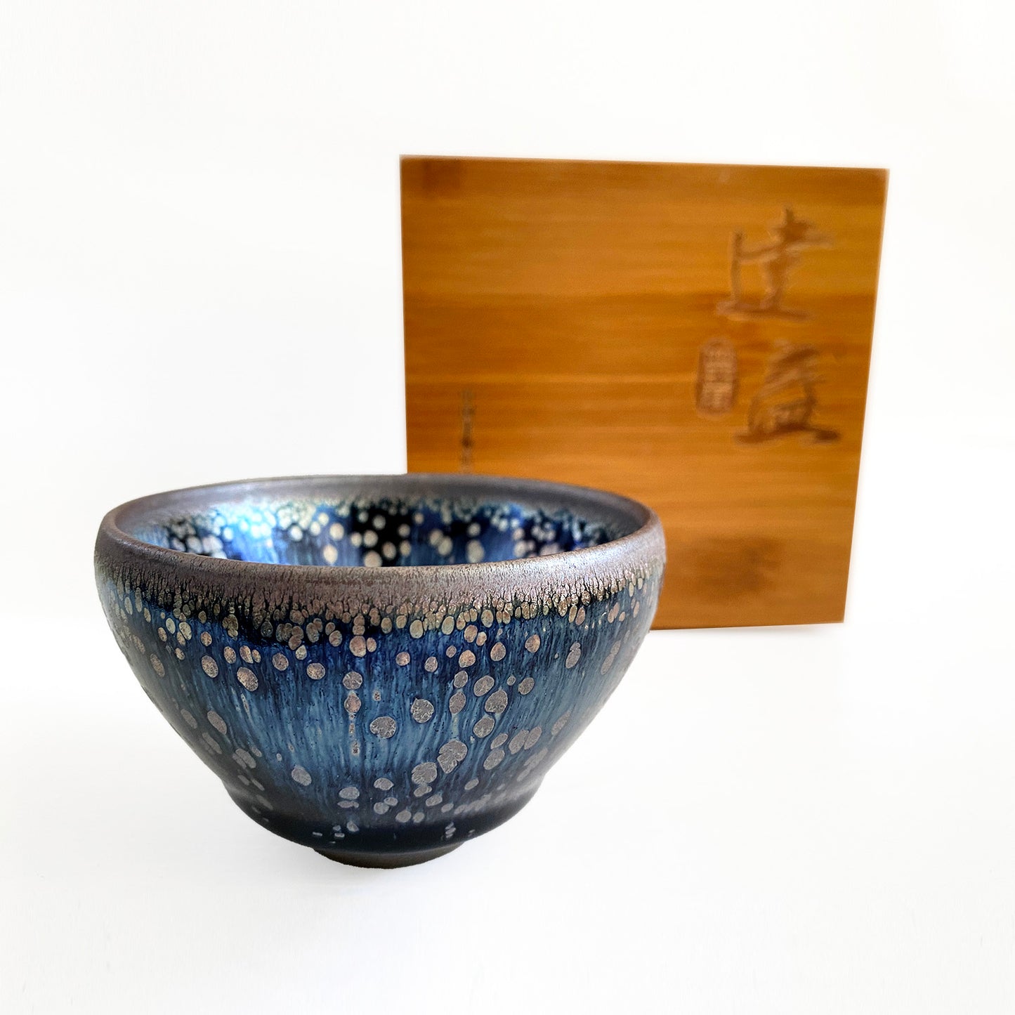 'Blue Space' Tenmoku Tea Cup