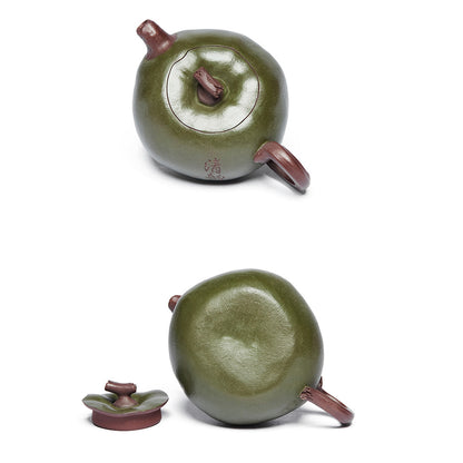 Tetera Yixing de arcilla verde 'Tomate salvaje' de Jingjing Li 160 ml