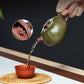 Groene Klei Yixing Theepot 'Wild Tomato' van Jingjing Li 160ml