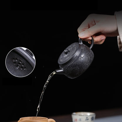 Heini Black Shipiao Yixing Teapot by Hui Fang Shen 180ml
